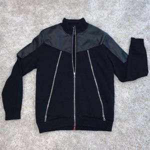 Men's Fire Knit Moto Jacket